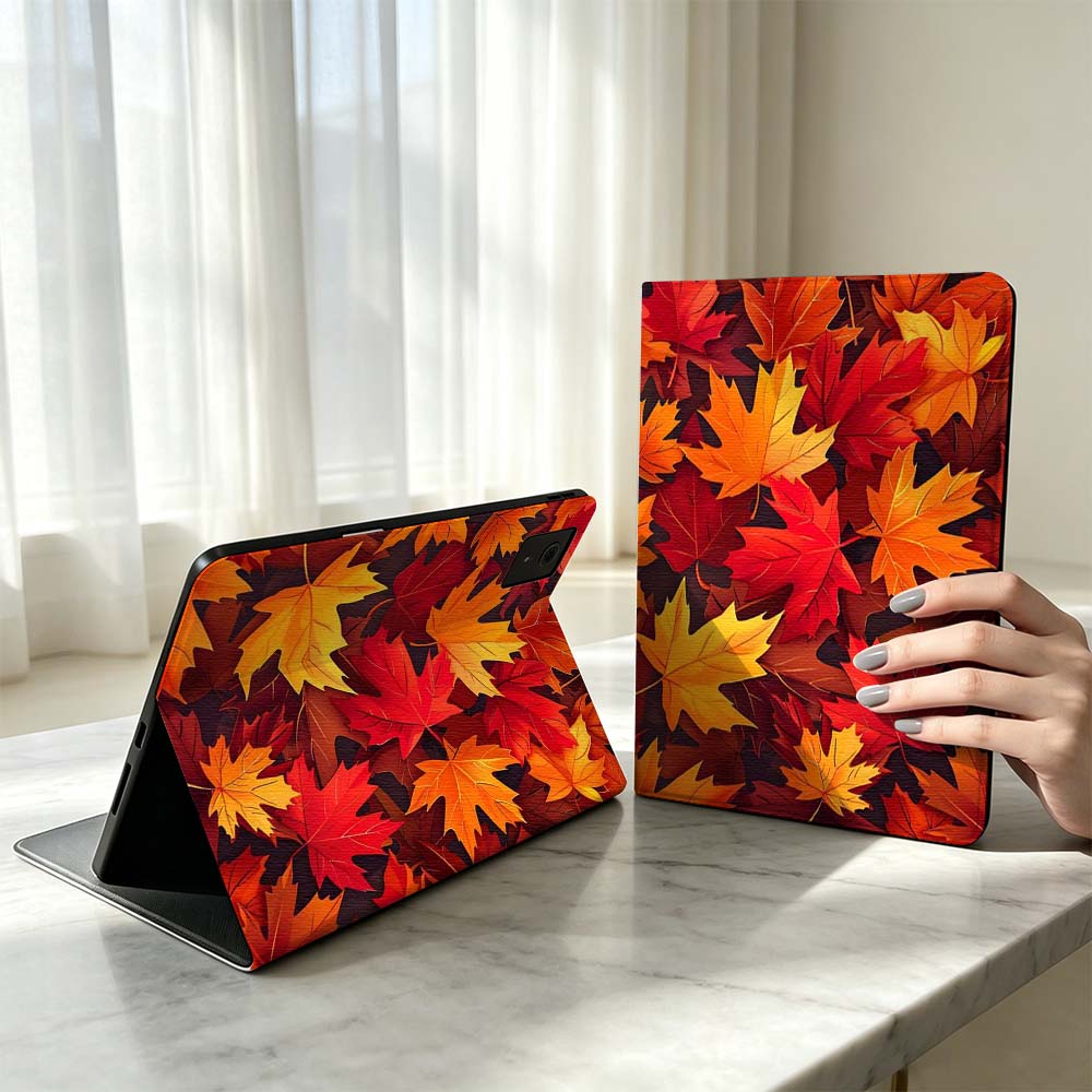 Poco Tablet Accessories - Модный чехол с узором осенних кленовых