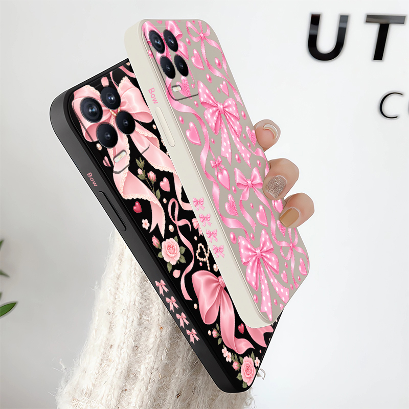 Розовый чехол с бантом для OPP – обзор и цена Realme Note 50