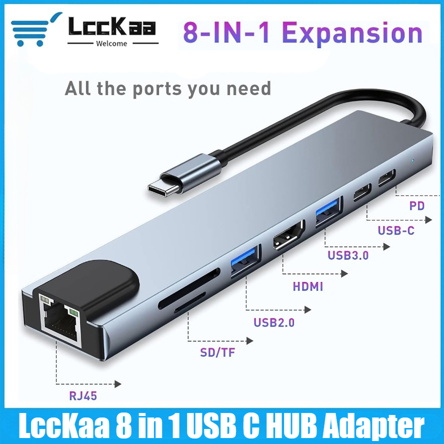 USB-C хаб 8/7 в 1 с 4K HDMI ад – обзор и цена Hdmi Adapter Tablet